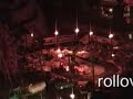HO train layout at night