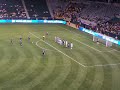 Clint Mathis attempts Free Kick