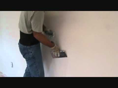 how to apply putty on wall