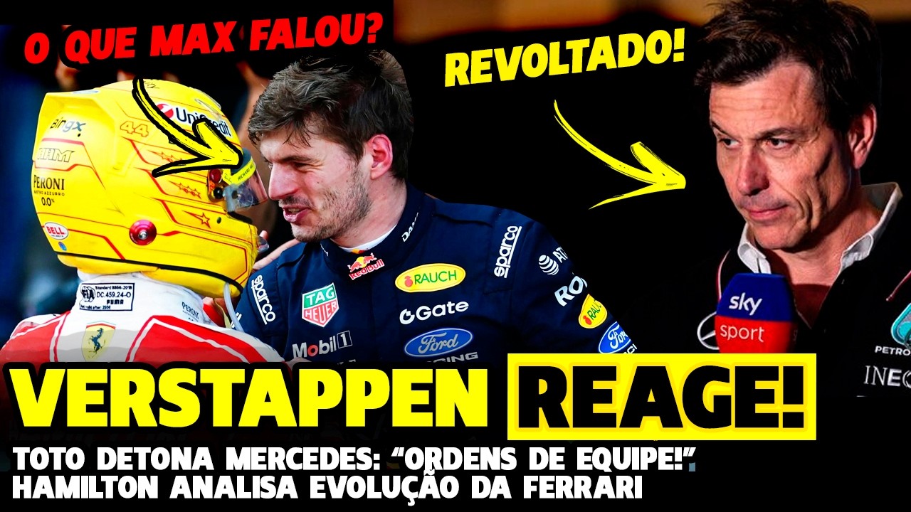 O QUE VERSTAPPEN FALOU PARA HAMILTON? TOTO DETONA MERCEDES E QUER ORDENS DE EQUIPE | FÓRMULA 1