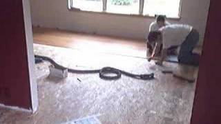 Installing Pergo in our Living room