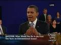 Town Hall Debate - Environment: What would you do in your...