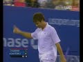 the famous between the legs shot by fabrice santoro against roger federer in the 2005 us open 2nd round