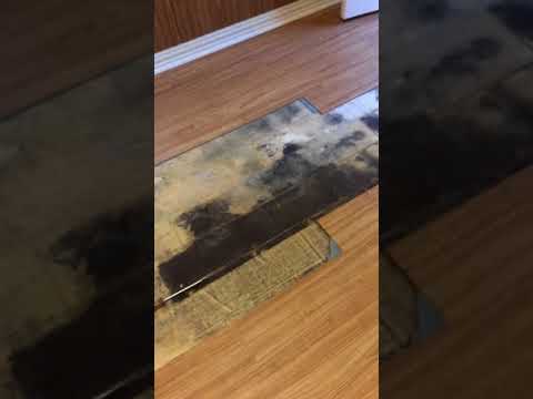 Home Depot - Mold under Allure flooring