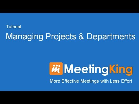 Managing Projects & Departments