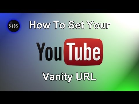 how to set url for youtube channel