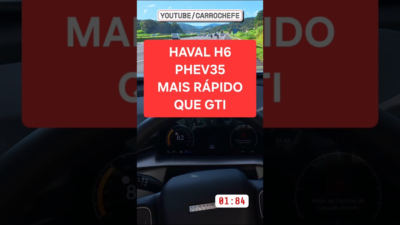 UM SUV DE 2 TONELADAS É MAIS RÁPIDO QUE UM GOLF GTI