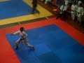 Patxy fazendo kata no Zonal em Recife
