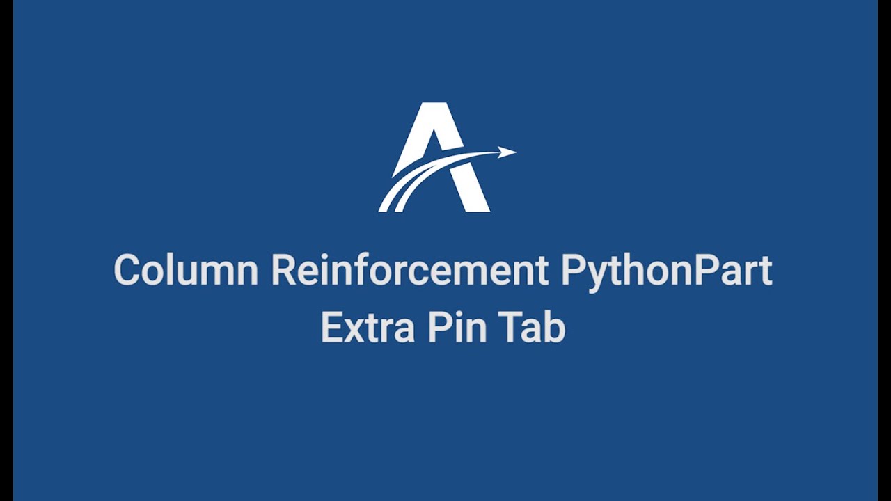 09. Extra Pin | Column Reinforcement Python Part in ALLPLAN