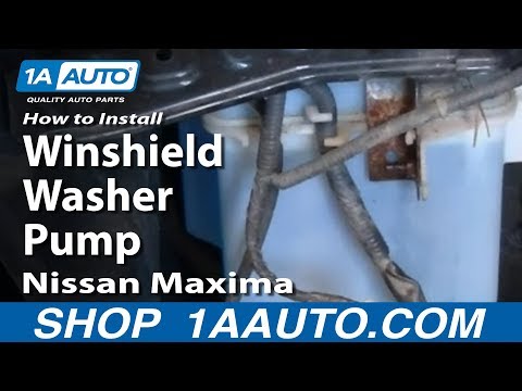 How To Install Replace Winshield Washer Pump 2000-03 Nissan Maxima