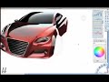 Speed painting of a car using Alias Sketchbook Pro Song: Daft Punk - Revolution 909