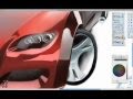 Drawing a car using Alias Sketchbook Pro
