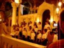 choir of agia triada in thessaloniki greece