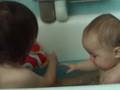 Marianne & Victoire bathing together
