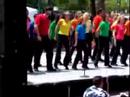 Morganne Woltner performing with Showtime USA at the Jacksonville Landing in Jacksonville Florida