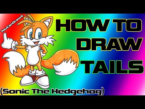 how to draw a sonic