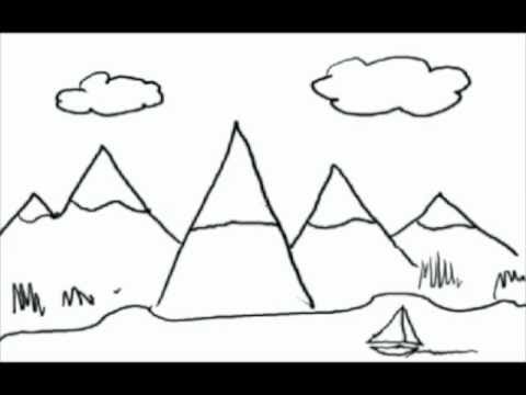 Drawing from letters. A how to draw lesson for kids.