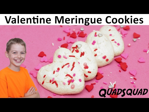 Valentine Meringue Cookies - Valentine Dessert for Kids - Kitchen Adventures with Ethan