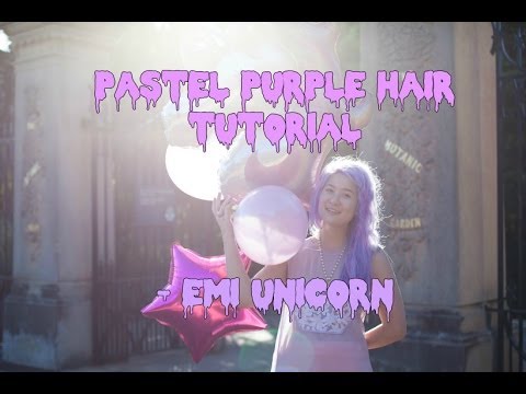 how to dye your hair a pastel purple