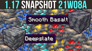 Minecraft 1.17 Snapshot 21w08a Deepslate Ores & Enhanced Cave Generation