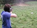 Shooting an AK47 into mud in West Virginia Shooting an AK47 into mud in West Virginia