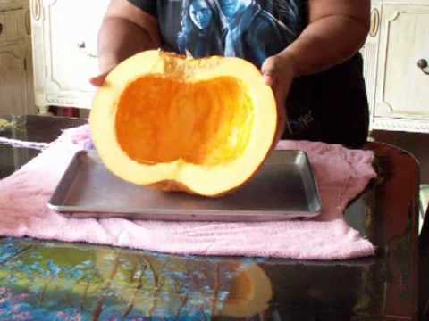 how to harvest pumpkin meat