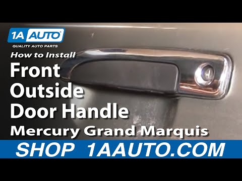 How To Install Replace Front Outside Door Handle Mercury Grand Marquis 98-11 1AAuto.com