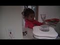Ruby DiBono in kitchen with dad Ruby DiBono in kitchen with dad