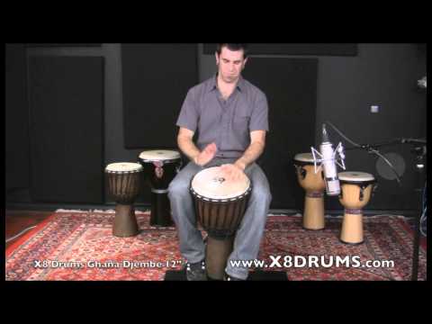 how to measure djembe head size