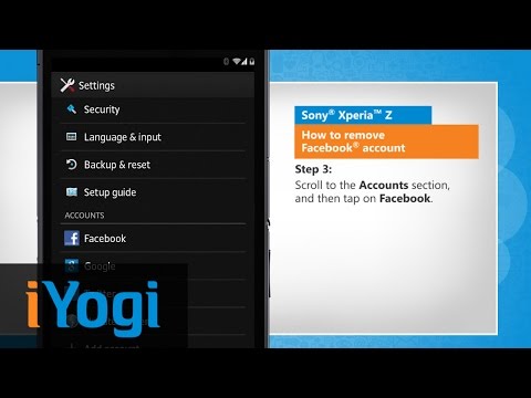 how to remove facebook from sony xperia z