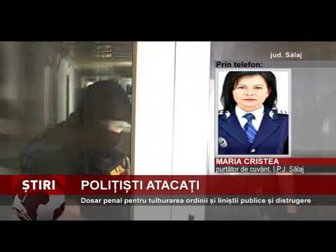 Polițiști atacați cu bâte și pietre, într-un sat din județul Sălaj
