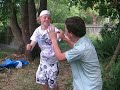 steven and rhys havn a fight in my backyard. its 4 real dey h8 each others guts, so i though i wood invite both of dem over 2 hang out, without telln dem dat da other 1 was comin. so dis is wat ended up happenin