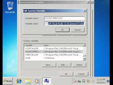 how to set vcinstalldir
