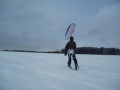 Snowkiten bei Welzheim