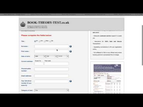 how to book a theory test