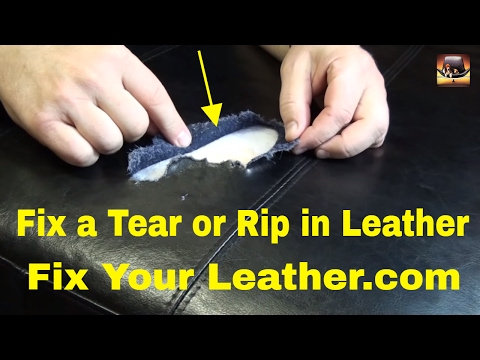 how to patch leather