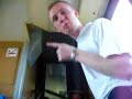 Zugfahrt mit offener T�r in Polen