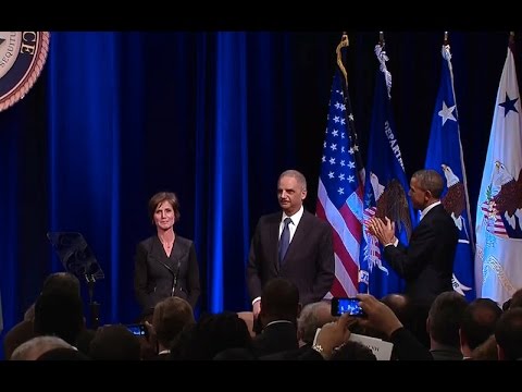 President Obama Speaks at the Departure Ceremony of Attorney General Eric Holder