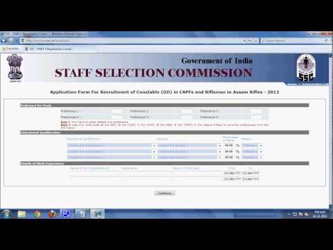 how to fill educational qualification in ssc form