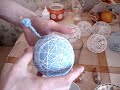 Новогодний шар из ниток