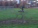 bar stool racer, sliding in the mud, LB