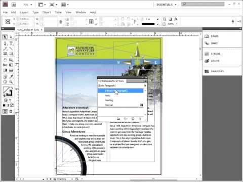 how to set type in indesign