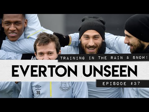 Video: TRAINING IN THE RAIN & SNOW! | EVERTON UNSEEN #37