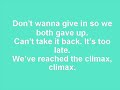 Climax – Usher ; Lyrics ♥