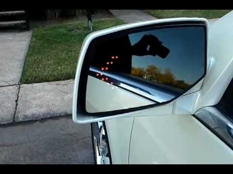 04 Cadillac SRX with Amber LED Arrow Car Side Mirror Turn Signal Lights www.ijdmtoy.com