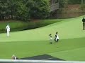 Tiger Woods hits SWEET chip shots at #11 Masters Amen Corner