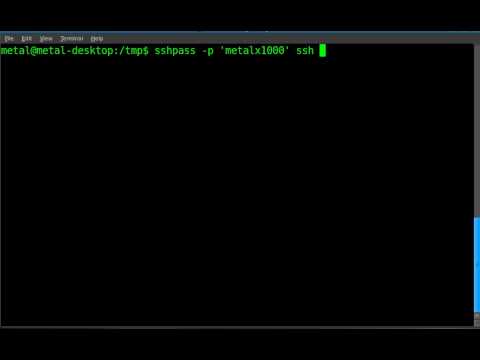 how to provide password to ssh in script