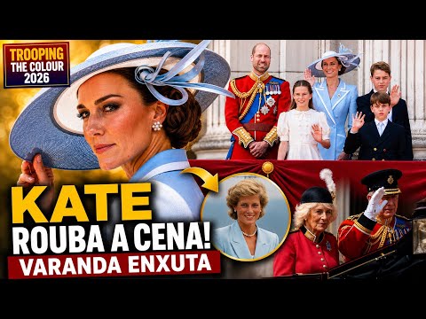 KATE E OS FILHOS ROUBAM A CENA NO TROOPING THE COLOUR O QUE A VARANDA REVELOU