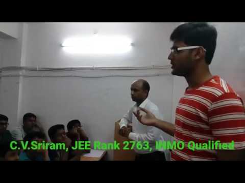 Interaction of students of KCS Educate with C. V. Sriram (JEE Rank 2763 , INMO Qualified)                             