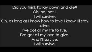 Gloria Gaynor - I Will Survive (Lyrics)